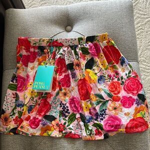 NWT Posh Peanut Floral Skirt - Multicolor 10Y